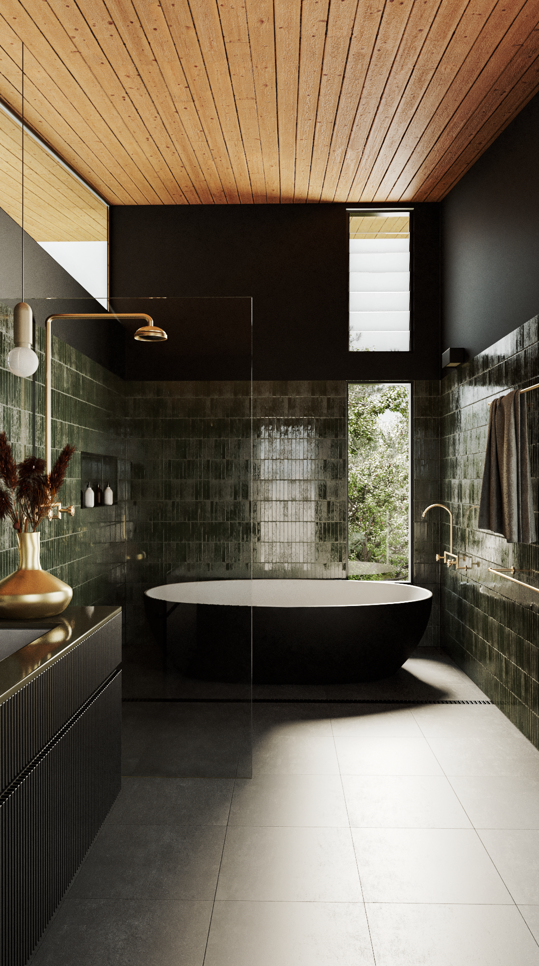 Green Bathroom