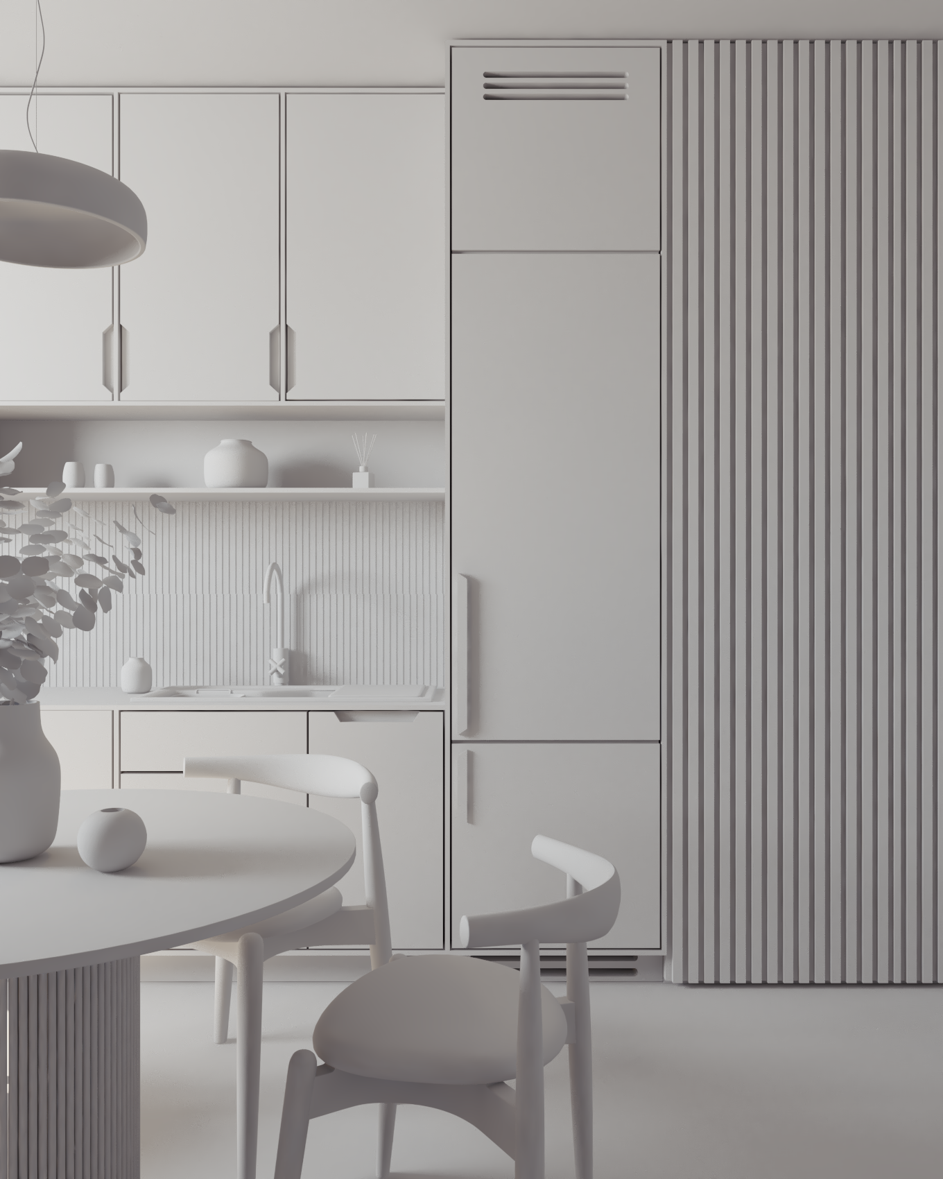 Interior Cocina Scandinavian