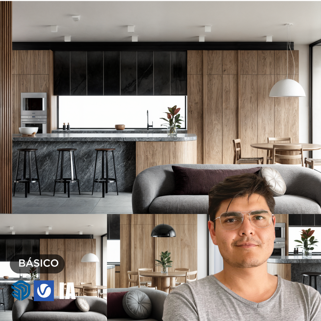 NUEVO Interior Sketchup + Vray 7 2025 Básico