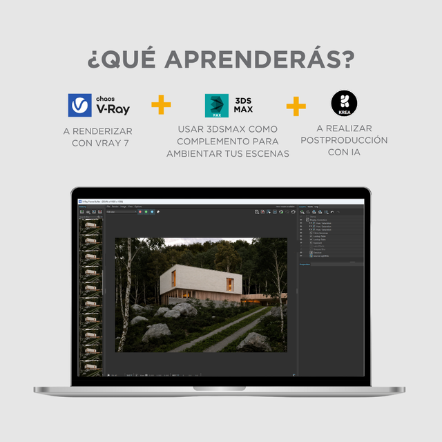 Paquete Sketchup + Vray 7 Intermedio