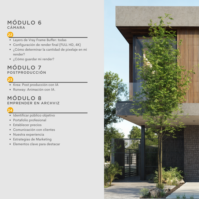 Exterior Sketchup+ Vray 7 2025 Básico a Intermedio
