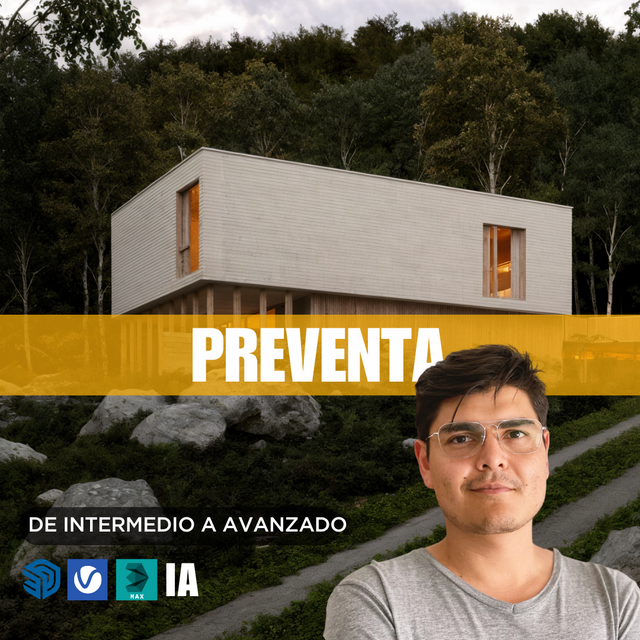 Sketchup + Vray 7 Exterior Intermedio