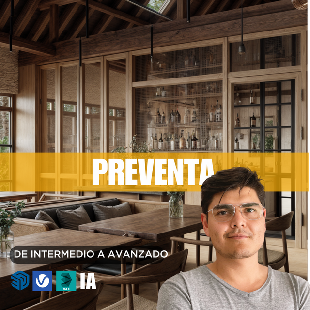 Sketchup + Vray 7 Interior Intermedio