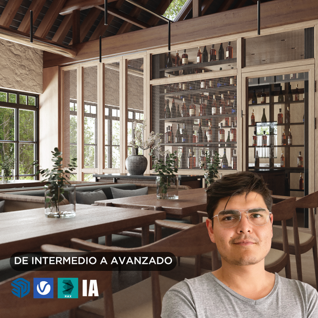 Interior Sketchup + Vray 7 2025 Intermedio a Avanzado