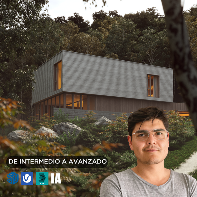 Exterior Sketchup + Vray 7 2025 Intermedio a Avanzado