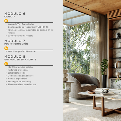 Interior Sketchup + Vray 7 2025 Básico a Intermedio