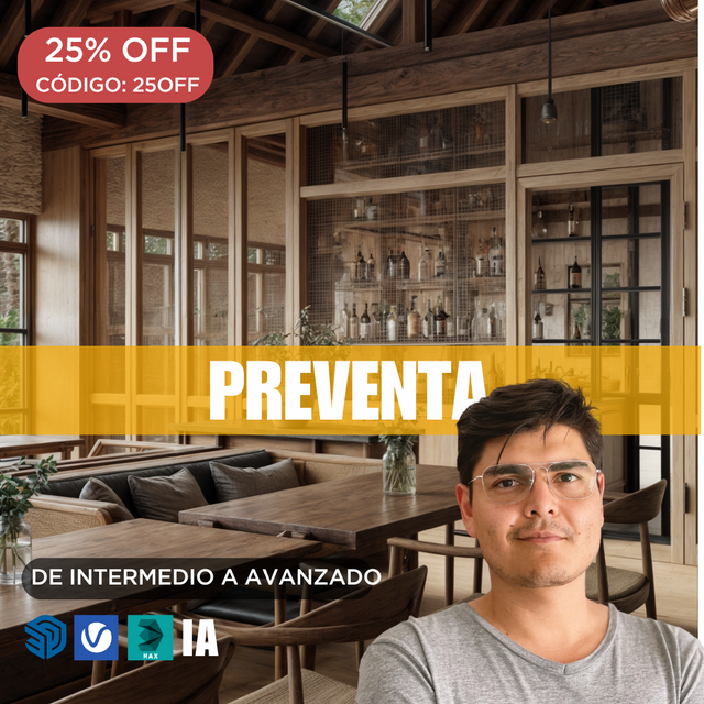 Sketchup + Vray 7 Interior Intermedio/Avanzado