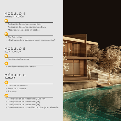 Maquetación Sketchup + Vray 6 2024 Básico