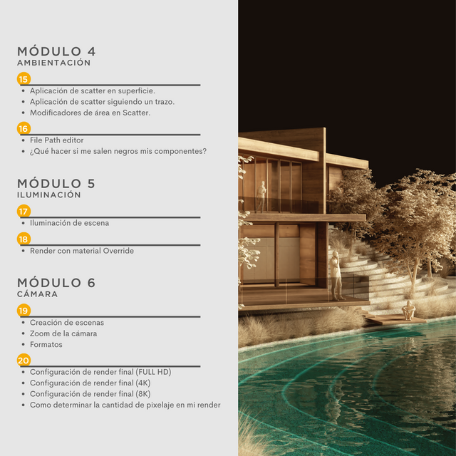Maquetación Sketchup + Vray 6 2024 Básico