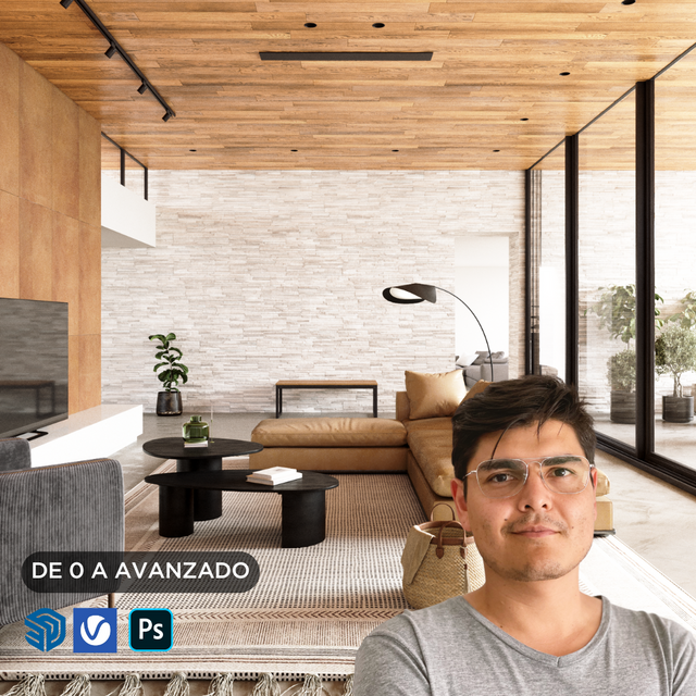 Interior Sketchup + Vray 6 2024 Básico a Intermedio